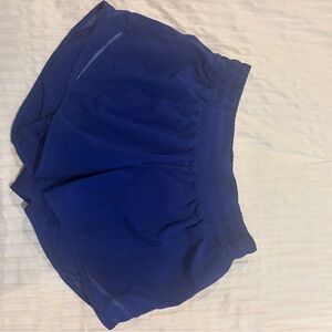 Blue Hotty Hot Lululemon 4” Athletic Shorts